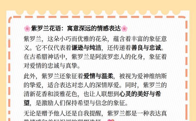 何合紫罗兰的花语是什么？如何用它表达情感？